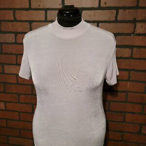 Vintage Western Collection silver/gray stretchy top - Size med